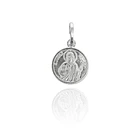 Colgante Medalla San Judas Tadeo 12mm Plata Fina 925 1