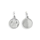 Colgante Medalla San Judas Tadeo 12mm Plata Fina 925 3