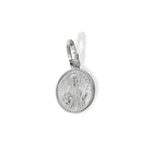 Colgante Medalla San Judas Tadeo 12mm Plata Fina 925 4