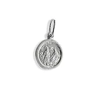 Colgante Medalla Santisima Trinidad 10mm Plata Fina 925 3