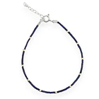 Pulsera Mostacilla Lapislázuli Plata Fina 925 1