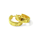 Aros Argolla Bisagra Tornillo Enchapado Oro 18K 1