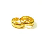 Aros Argolla Bisagra Bote Enchapado Oro 18K 1