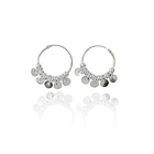 Aros Argolla Monedas Plata Fina 925 1