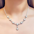 Collar Perla De Río Borde Plata Fina 925  2