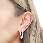 Aros Argolla Bote Dominga Plata Fina 925 2