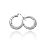 Aros Argolla Bote Dominga Plata Fina 925 1