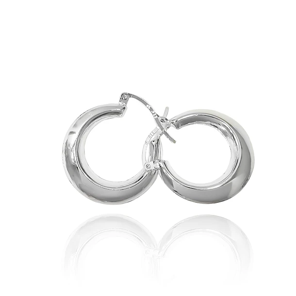 Aros Argolla Bote Dominga Plata Fina 925