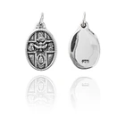 Colgante Medalla Santisima Trinidad Plata Fina 925 3