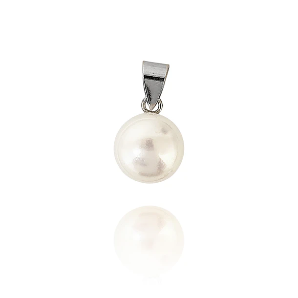 Colgante Perla De Río 10mm Plata Fina 925 1