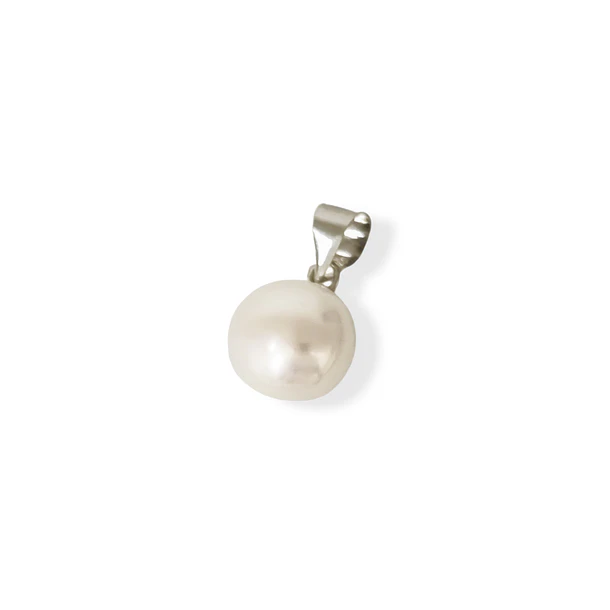 Colgante Perla De Río 10mm Plata Fina 925 3