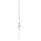 Collar Rosario Virgen De Los Rayos Mini Cadena Limada Plata Fina 925 4