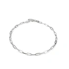 Pulsera Eslabón Largo Plata Fina 925 3