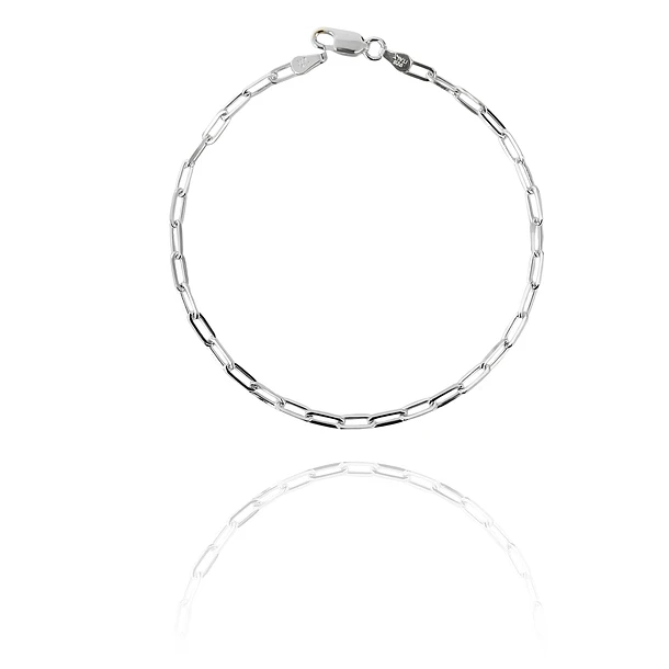 Pulsera Eslabón Largo Plata Fina 925