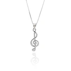 Collar LLave De Sol Cadena Veneciana Plata Fina 925 1
