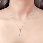 Collar LLave De Sol Cadena Veneciana Plata Fina 925 2
