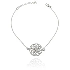 Pulsera Flor Mandala Plata Fina 925 1