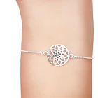 Pulsera Flor Mandala Plata Fina 925 2