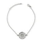 Pulsera Flor Mandala Plata Fina 925 3