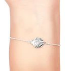 Pulsera Concha Marina Plata Fina 925  2