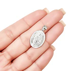 Colgante Medalla Santa Muerte Plata Fina 925 2