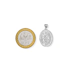 Colgante Medalla Santa Muerte Plata Fina 925 3