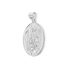 Colgante Medalla Santa Muerte Plata Fina 925 5