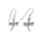 Aros Libélula Colgante Plata Fina 925 3