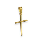 Colgante Cruz Tubo Enchapado Oro 18K 3