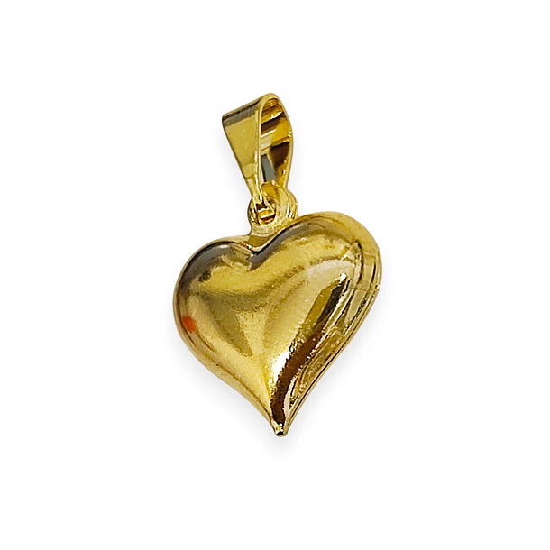 Colgante Corazón Pequeño Enchapado Oro 18K 3