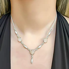 Collar Ranya Cuarzo Rosa Pepa Plata Fina 925 2