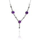Collar Ranya Amatista Pepa Plata Fina 925 1