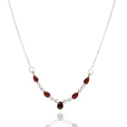 Collar Neena Granate Gota Plata Fina 925 1