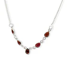Collar Neena Granate Gota Plata Fina 925 3