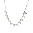 Collar Semi Anala 11 Gotas Piedra Luna Plata Fina 925 3