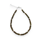 Pulsera Jade Tubo Plata Fina 925 2