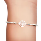 Pulsera Árbol De La Vida Bolitas Plata Fina 925 2