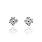 Aros Trébol Mini Plata Fina 925 1