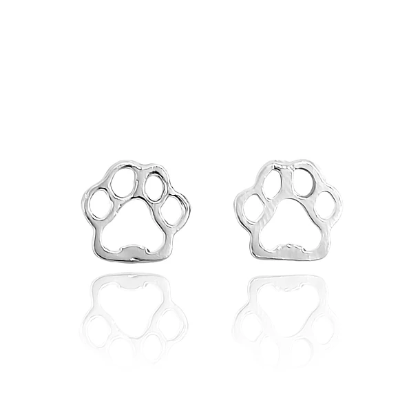 Aros Huella Calada Plata Fina 925
