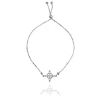 Pulsera Nudo De Bruja Bolitas Plata Fina 925 Ajustable 1