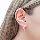 Aros Argolla Cayetana Plata Fina 925 3