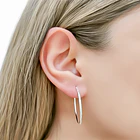Aros Argolla Cayetana Plata Fina 925 6