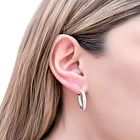 Aros Argolla Tubo Redondo Plata Fina 925 3