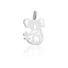 Colgante Koala Calado Plata Fina 925 1