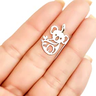 Colgante Koala Calado Plata Fina 925 2
