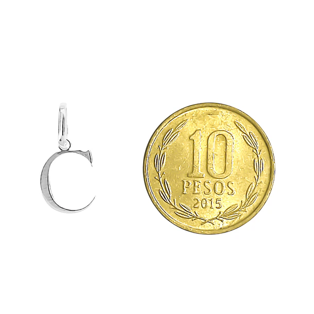 Colgante Letra Inicial Plata Fina 925 8