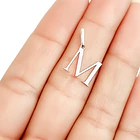 Colgante Letra Inicial Plata Fina 925 19