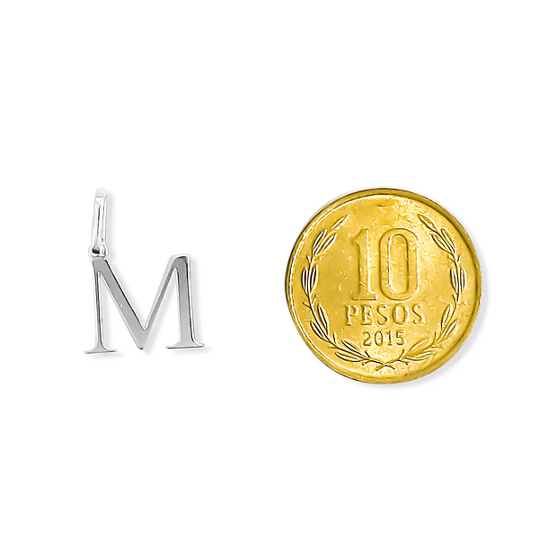 Colgante Letra Inicial Plata Fina 925 20