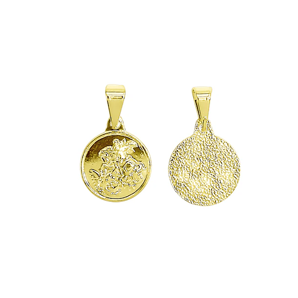 Colgante San Jorge 12mm Enchapado Oro 18K 5