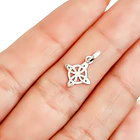 Colgante Nudo De Bruja Mini Plata Fina 925 2